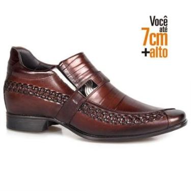 Imagem de Sapato Social Couro Rafarillo Masculino Salto 7cm Estiloso-Masculino