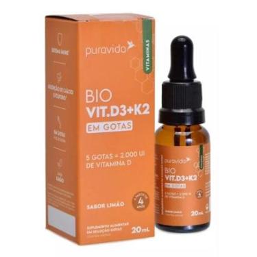 Imagem de Vitamina D3 + K2 Gotas Puravida 20ml-Unissex