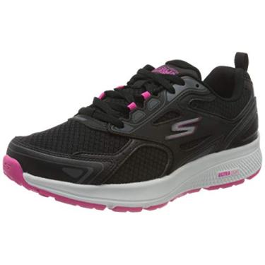 Imagem de Skechers Tênis feminino Go Run Consistent, Preto/rosa, 35
