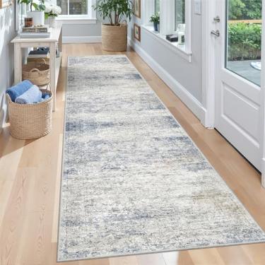 Imagem de Restydon Tapete antiderrapante para corredores – Tapete de corredor de 5 x 20 cm para quarto, corredor lavável com suporte de borracha, tapete macio de pelo baixo para cozinha, lavanderia, banheiro (6