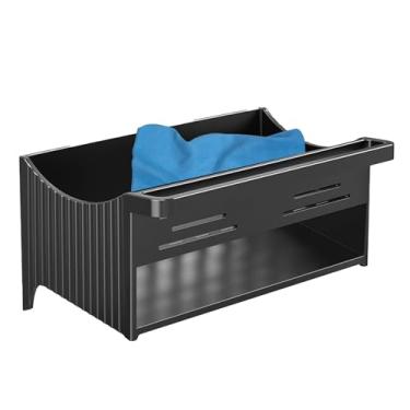 Imagem de Suporte de esponja de cozinha para pia - Organizador de armazenamento de cozinha com ralo | Suporte de escova organizador de bancada para pia - para utensílios, pincéis, utensílios, de prato