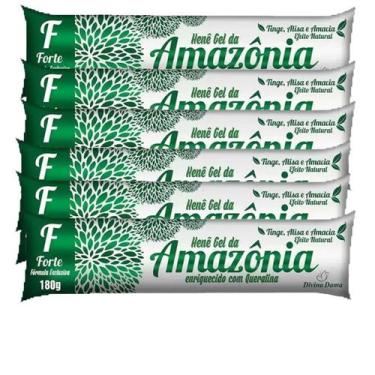 Imagem de kit c/ 6un Hene Amazonia Gel Forte 180g Bisnaga - Divina Dama