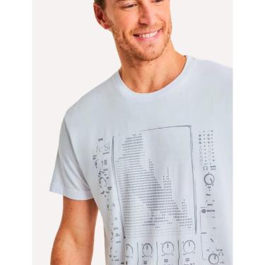 Imagem de Camiseta Reserva Masculina Estampada Eletro Sample Branca-Masculino