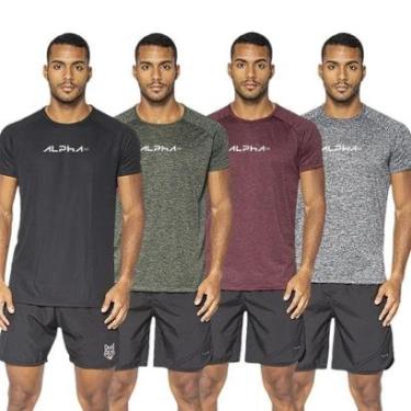Imagem de Kit 4 Camisetas Dry Alpha Co Masculina-Masculino