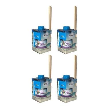 Imagem de Kit 4 Difusores Ambiente Aromatizador Tropical Aromas 250ML