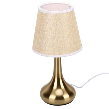 Imagem de Diydeg Candeeiro de Mesa de Cabeceira, Candeeiro de Mesa LED Regulável Com Sombra de Tecido, Ambiente Decorativo Abajur de Cabeceira para Leitura, Decoração de Casa, Festa, Sala de (Tipo 1)