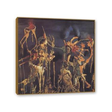 Imagem de Muro888 Remedios Varo Pinturas Vegetais Fantoches Remedios Varo Pôster de Parede Surrealismo Arte em Tela para Sala de Estar Escritório Decoração de Parede Presente Pronto para Pendurar 50 x 50 cm (20