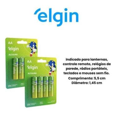 Imagem de Pilha alcalina aa blister com 4 pecas - Elgin