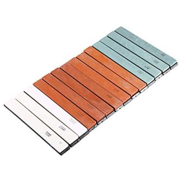 Imagem de Pedra de afiar pedra de polimento profissional kit de pedra de amolar premium anti fricção leve portátil ferramenta de afiador de faca para facas de cozinha cinzéis de aço carbono