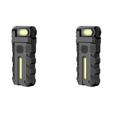 Imagem de Lanterna LED Magnética Recarregável Mini EDC À Prova d'Água USB Para E