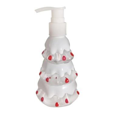 Imagem de Baoblaze Dispensador de sabonete natalino, frasco com bomba para detergente de louça, frasco vazio recarregável para viagem, sabonete líquido, óleos de, árvore