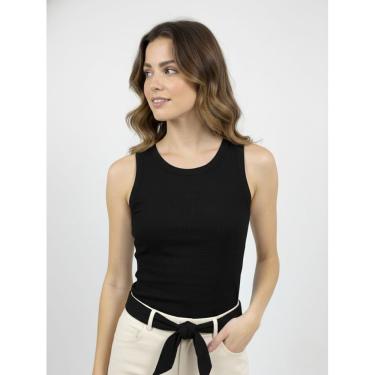 Imagem de Regata Feminina Aveloz Algodão Básica Preta