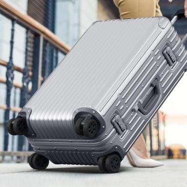 Imagem de Pacote com 8 capas de silicone para rodas de bagagem, capas protetoras para a maioria das 8 malas de rodas giratórias ou rodízios de cadeira de escritório, duráveis, silenciosas e com absorção de