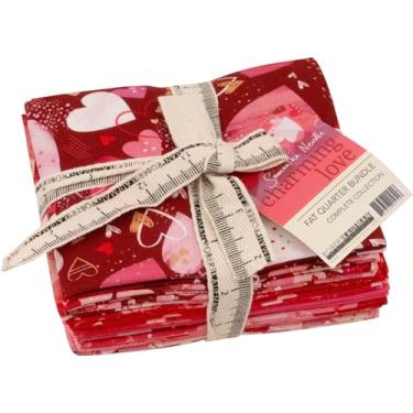 Imagem de Samantha Neville Charming Love 12 Fat Quarters Robert Kaufman Tecidos FQ-2272-12
