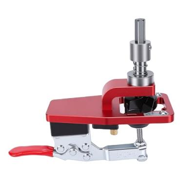 Imagem de YWBL-WH Gabarito de Dobradiça de 35mm, Ferramenta de Perfuração de Dobradiça de Porta de Armário de Liga de Alumínio Com Placa de Prensa Ajustável para Painéis de Madeira