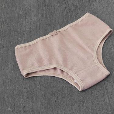 Imagem de Calcinha Infantil em Algodão Cor:ChocolateTamanho:M - Ternura Íntima, 