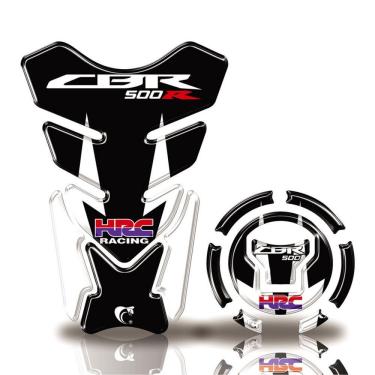 Imagem de Kit Protetor Tanque Adesivo Moto Honda Cbr Acima 2018 Preto Preto