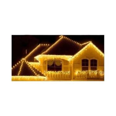 Imagem de Cortina De Luzes LED De Natal Para Exterior, Tipo Cascata, 220V, Decor