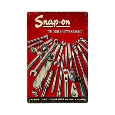 Imagem de Placa De Metal Retrô Vintage Da Marca Stihl Para Decoração De Parede E