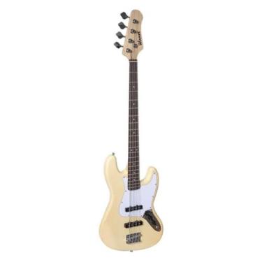 Imagem de Contrabaixo Elétrico Winner Wjb 4 Cordas Jazz Bass, Creme