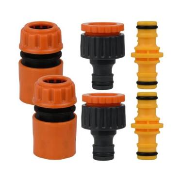 Imagem de Conjunto De Conectores Rápidos Para Mangueira De Jardim De 1/2 Polegad