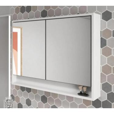 Imagem de Espelho Painel Espelheira para Banheiro Petrópolis 80 MDF - Belizze Mó