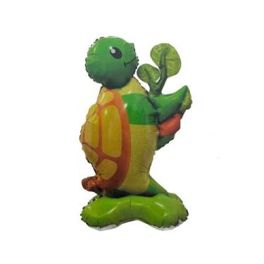 Imagem de Balão de Festa Metalizado 25" 64cm - Mini Tartaruga - 1 unidade - Rizz