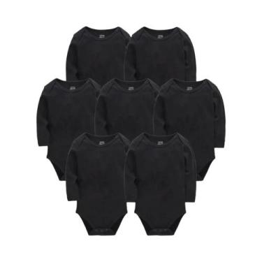 Imagem de Macacão De Algodão Branco De Manga Longa Para Bebês De 0 a 24 Meses Me