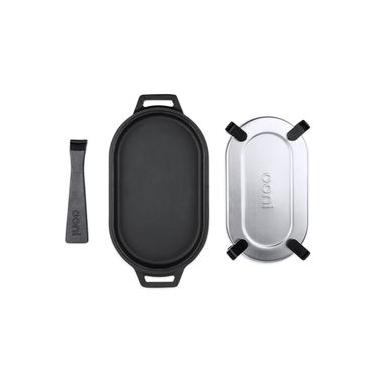 Imagem de CHAPA OONI SIZZLER 32CM EM FERRO FUNDIDO COM BASE EM AÇO INOX UU-P1A900