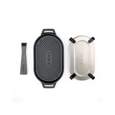 Imagem de CHAPA OONI GRIZZLER EM FERRO FUNDIDO E BASE EM AÇO INOX UU-P1AA00