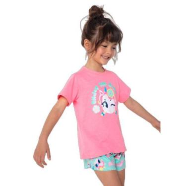 Imagem de Pijama Manga Curta Menina Unicórnio Aloha - Puket, 6