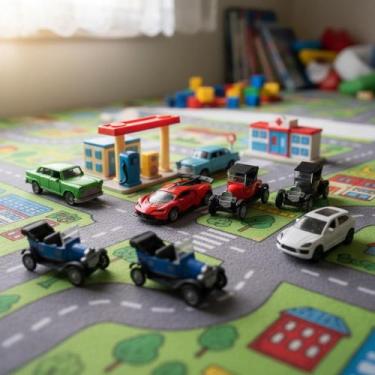 Imagem de Carrinho de Fricção Metal Super Carros Miniatura Colecionável Infantil