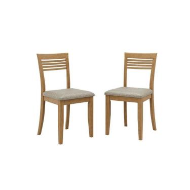 Imagem de Conjunto 2 Cadeiras 100% Madeira Maciça Linha Rubi Freijó