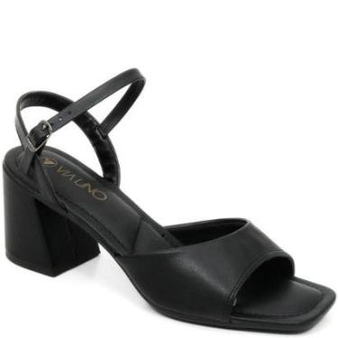 Imagem de Sandália Feminina Salto Bloco Fivela Via Uno 857010-Feminino