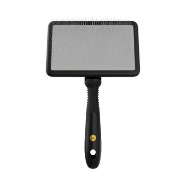 Imagem de Rasqueadeira Reta Grande Pinos Macios Black Premium Propetz Pet Origin