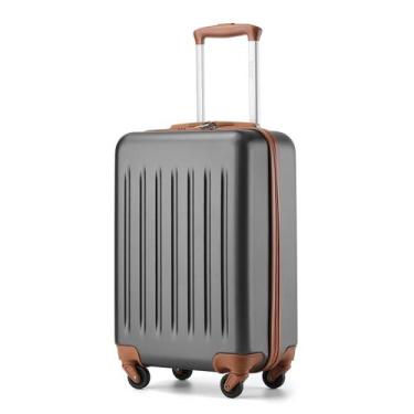 Imagem de Maleta Kono Pequeña 20" Rígida Spinner Ligera Gris Marrón