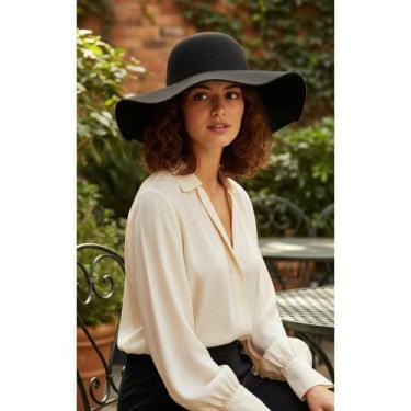 Imagem de 2x 2 Chapéu Feltro Tradicional Preto Impermeável Cavalgada - Congratul