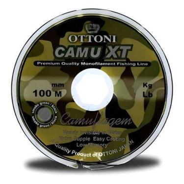 Imagem de Linha Monofilamento Camu Xt 0,20 Mm 100 M 12,1 Lb Camuflada - Ottoni