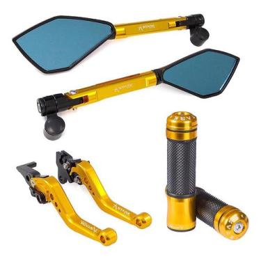 Imagem de Manopla Retrovisor Manete Nxr Bros 125 150 160 Freio A Lona - Stark Ra