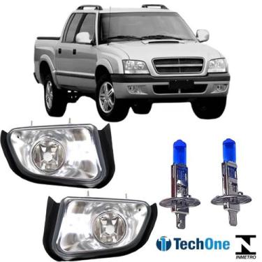 Imagem de Par farol milha chevrolet blazer pitbull 2001 a 2011 e super branca - 