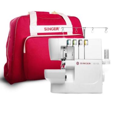 Imagem de Kit Máquina Overloque S0105 e Bolsa de Transporte - Singer, 110V
