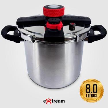 Imagem de Panela de Pressão Inox SecureLock Pro Extream Indução e Gás - 4.5L 6.2