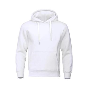 Imagem de Moletom Masculino Com Capuz De Fleece Quente Casual Streetwear Solto R