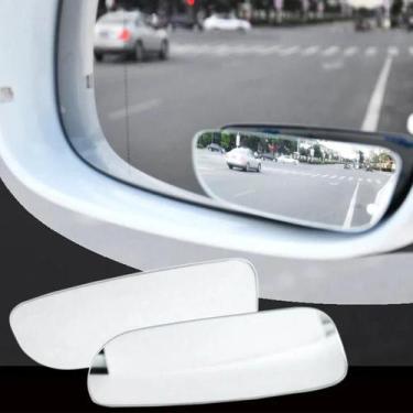 Imagem de Espelho Retrovisor Slim De Ângulo Largo 2 Peças Espelho Convexo Claro 