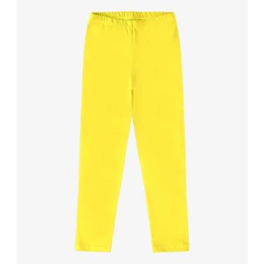 Imagem de Legging Infantil Menina Molecotton Rovitex Kids Amarelo, 1, Amarelo
