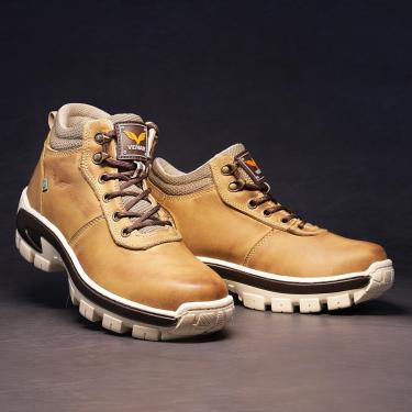 Imagem de Bota Coturno Masculino Adventure Couro Palmilha Gel Solado Tratorado Arizona Tennessee-...