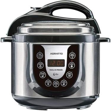 Imagem de Panela De Pressão Eletrônica Agratto 4L PED 01 60hz 800w Inox 127V, 11