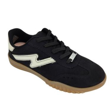 Imagem de Tênis Moleca Camurça 5817102 - Feminino, Preto, 36