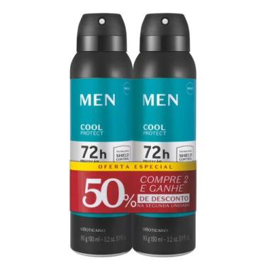 Imagem de Kit Desodorante Antitranspirante Aerosol Men Cool Protect 2x90g/150ml 