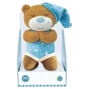 Imagem de Urso de Pelúcia Ora Reza Pai Nosso 20cm Azul Unik Toys - 7898636293995